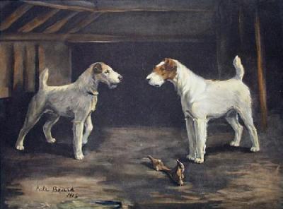 Bone of Contention (Restrike Etching) art print by Katherine Beard