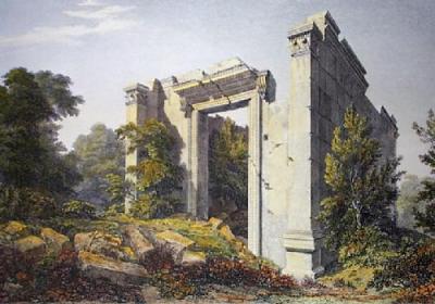 Architectural View - Chap.III (Restrike Etching) art print by MacKenzie