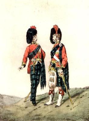 Highlanders 42nd - Plate 2 (Restrike Etching) art print by Orlando Norie