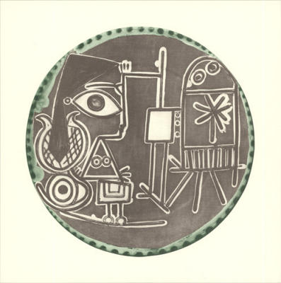 Jacqueline au Chevalet, 1956