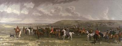 Ashdown Coursing Meeting (Restrike Etching) art print by Pearce