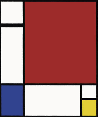 by Piet Mondrian