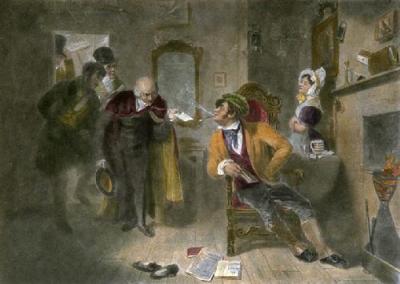 Soliciting a Vote (Restrike Etching) art print by Robert William Buss
