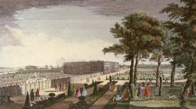 Hampton Court, Royal Palace (Restrike Etching) art print by Rogaud