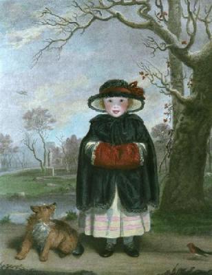 Lady Caroline Montague (Restrike Etching) art print by Sir Joshua Reynolds