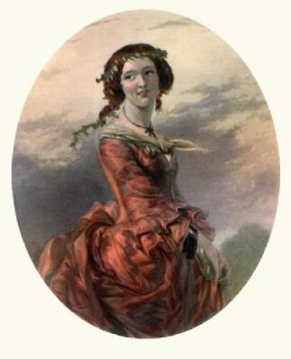 The Portrait (Restrike Etching) art print by T. Crane