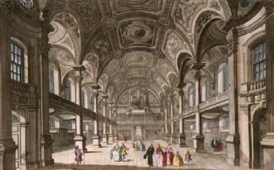 St Martins in the Fields (Interior) (Restrike Etching) art print by Thomas Bowles