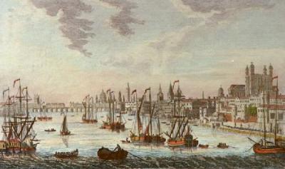 Tower with Bridge, City of London (Restrike Etching) art print by Thomas Bowles