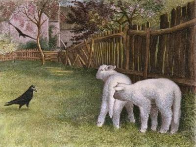 Shall We Run (Restrike Etching) art print by William Burton