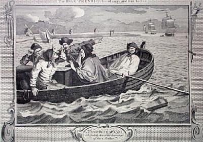 Industry, Idleness Plt5 (Restrike Etching) art print by William Hogarth