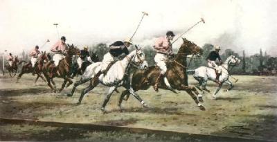 Gallop on the Boards (Restrike Etching) art print by Wright