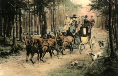 Through the Pine Forest (Restrike Etching) art print by Wright
