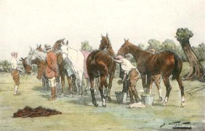 Washing Down (Restrike Etching) art print by Wright