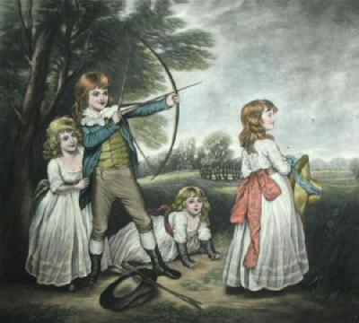 A Practice Shot (Archery) (Restrike Etching) art print by Anonymous