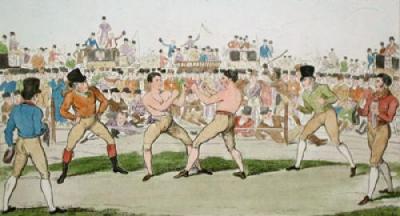 Great Match, Randell & Martin (Restrike Etching) art print by Anonymous