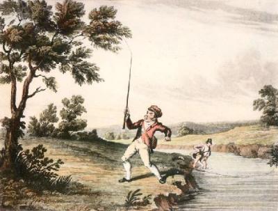 McLeans Fishing - Plate IV (Restrike Etching) art print by Anonymous