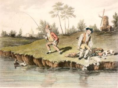 McLeans Fishing - Plate V (Restrike Etching) art print by Anonymous