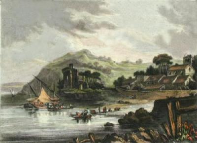 Punhete Castle on the Tagus (Restrike Etching)