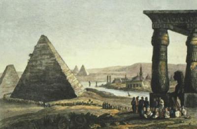 Pyramids of Egypt (Restrike Etching)
