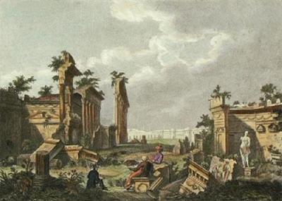 Ruins of Balbec (Restrike Etching) art print by Anonymous