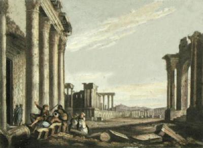 Ruins of Palmyra (Restrike Etching) art print by Anonymous