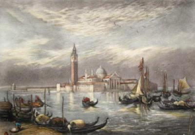 San Georgio (Restrike Etching) art print by Anonymous