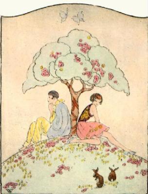 Under the Tree (Restrike Etching) art print by Anonymous