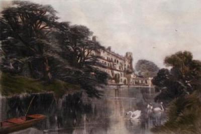 Warwick Castle, Warwick (Restrike Etching) art print by Anonymous