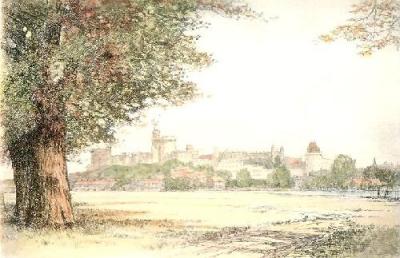 Windsor Castle (Restrike Etching) art print by Anonymous