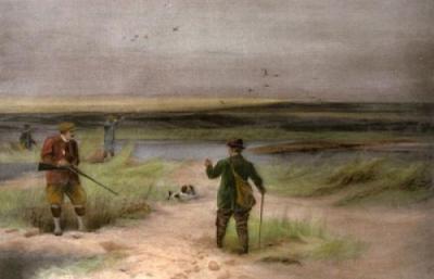 Snipe Shooting (Restrike Etching) art print by Charles Whymper