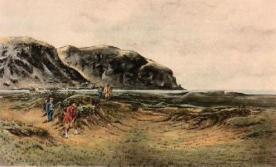 A Difficult Bunker (Restrike Etching) art print by Douglas Adams