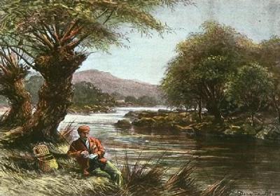 Choosing the Fly (Restrike Etching) art print by Douglas Adams