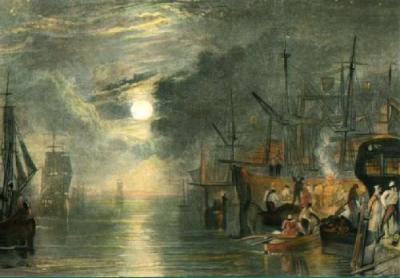 Shields on River Tyne (Restrike Etching) art print by Francis Calcraft Turner