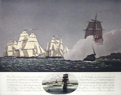 HMS Northumberland - May 1812 (Restrike Etching) art print by Geoffrey S. Garnier