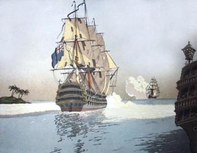 The End of the Chase (Restrike Etching) art print by Geoffrey S. Garnier