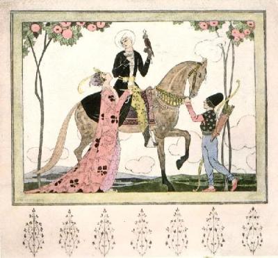 Hawking (Restrike Etching) art print by George Barbier