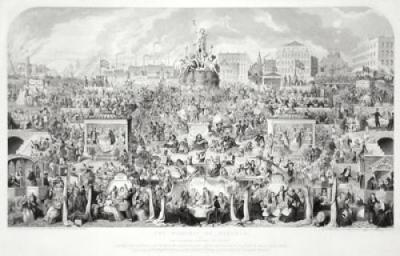 Worship of Baccus (Restrike Etching) art print by George Cruikshank