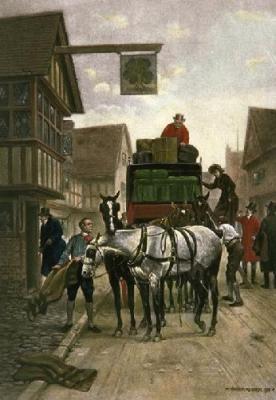 The Halfway House (Restrike Etching)