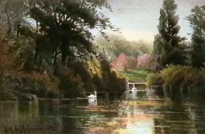 An August Afternoon (Restrike Etching) art print by Georgina M De L'Aubiniere