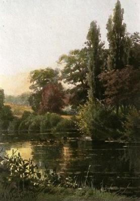 Evening Calm (Restrike Etching) art print by Georgina M De L'Aubiniere