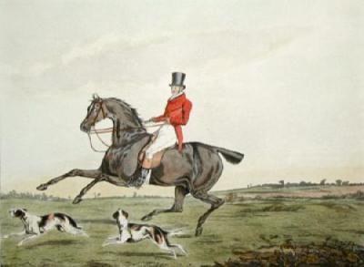 Hunting Recollections, Ware (Restrike Etching) art print by Henry Alken