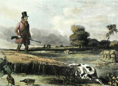 Partridge Shooting (Restrike Etching)