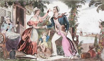 The Sailors Return (Restrike Etching) art print by J. Fairburn