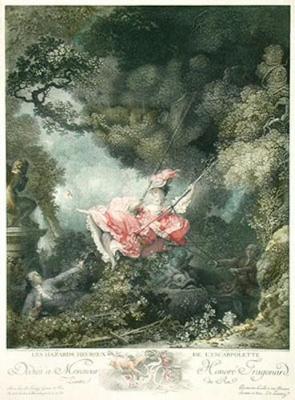 The Swing (Restrike Etching) art print by Jean-Honore Fragonard