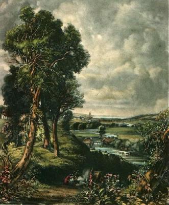 Dedham Vale (Restrike Etching) art print by John Constable