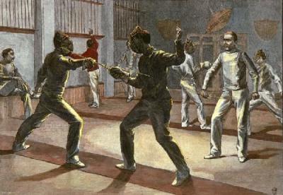 School of Arms (Restrike Etching) art print by John Jackson