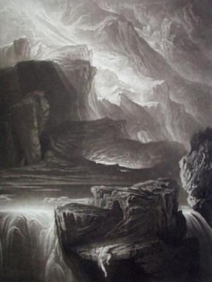 Sadak in Search (Restrike Etching) art print by John Martin