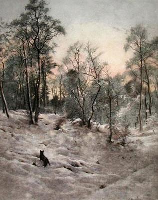Shortening Winter Day near Close (Restrike Etching) art print by Joseph Farquharson