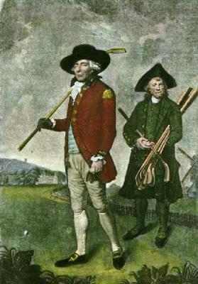 Golfers at Blackheath (Restrike Etching) art print by Lemuel Francis Abbott