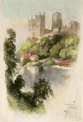 Durham Cathedral (Restrike Etching) art print by Randoll